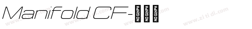 Manifold CF字体转换